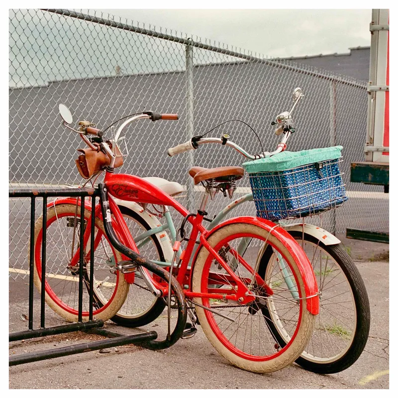 Bike Date shot on Kodak Portra 400 with a Minolta X-700, developed at Express Photo Livonia, by Garrett Cline