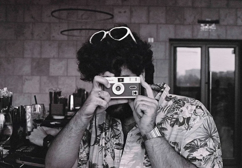 Film photo shot on Ilford XP2 Super 400 with a Olympus OM-1, developed at Daniah Develops, by Fati