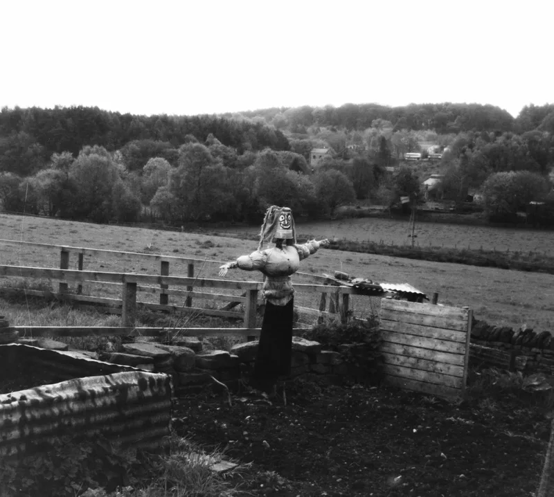 Scarecrow shot on Bones Bones B&W with a KMZ ISKRA2, developed at Home / Self-Developed, by Mark Beadle