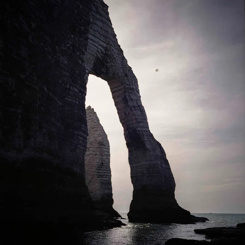 Etretat 🇫🇷 shot on Kodak Portra 160 with a Rolleiflex 3.5F, developed at La Cuisine Darkroom, by ThierryGde