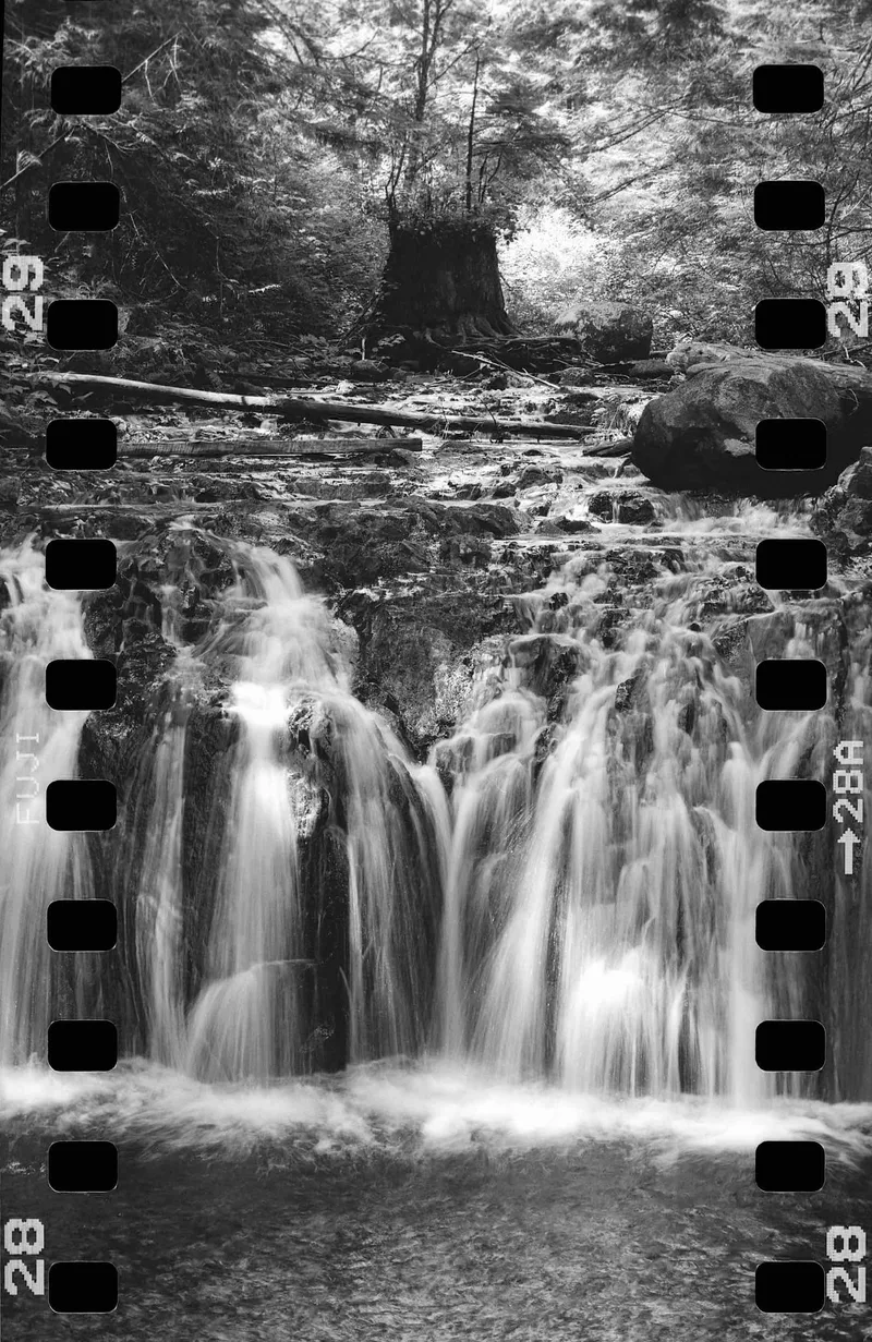 Rolley Falls shot on Fujifilm Neopan Acros 100 II with a Mamiya C330s Professional, by PhotoBob