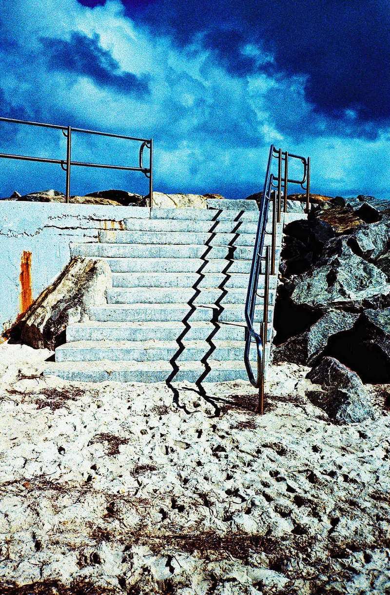 Stairway shot on Kodak Ektachrome E100GX with a Leica AF-C1, by Matt