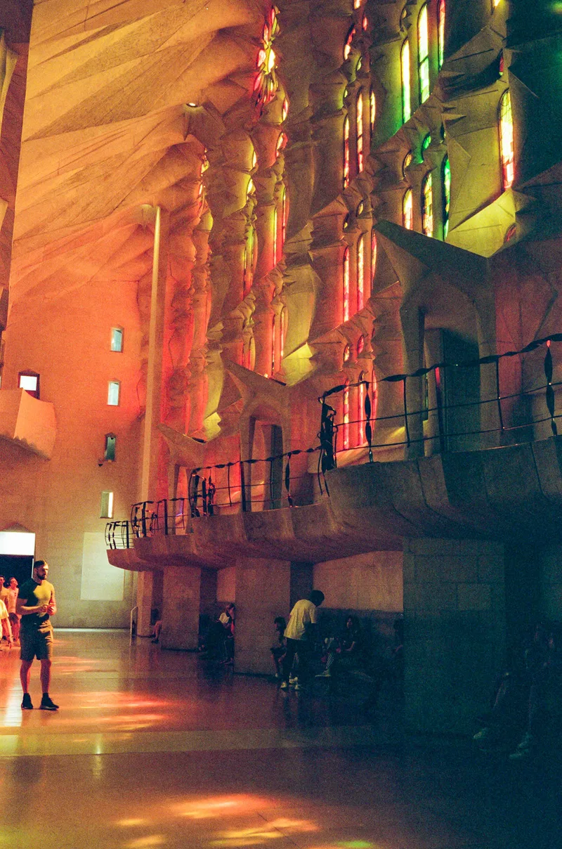 La Sagrada Familia shot on Kodak Portra 400 with a Leica M6 TTL 0.85, developed at AG Photolab, by Jim Maher