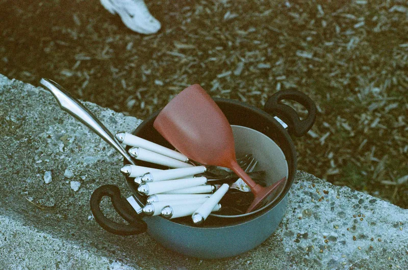 Party is over shot on Ilford Ilford color with a Canon AE-1, developed at Camera Corral, by Kim