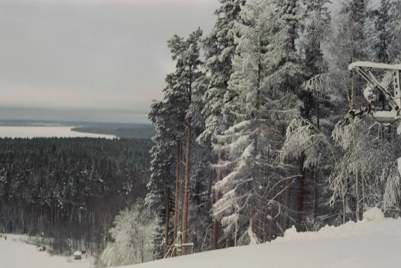 Near the red lake shot on Kodak Vision 3 250D with a LOMO 135M, developed at Format FilmLab, by Alexander