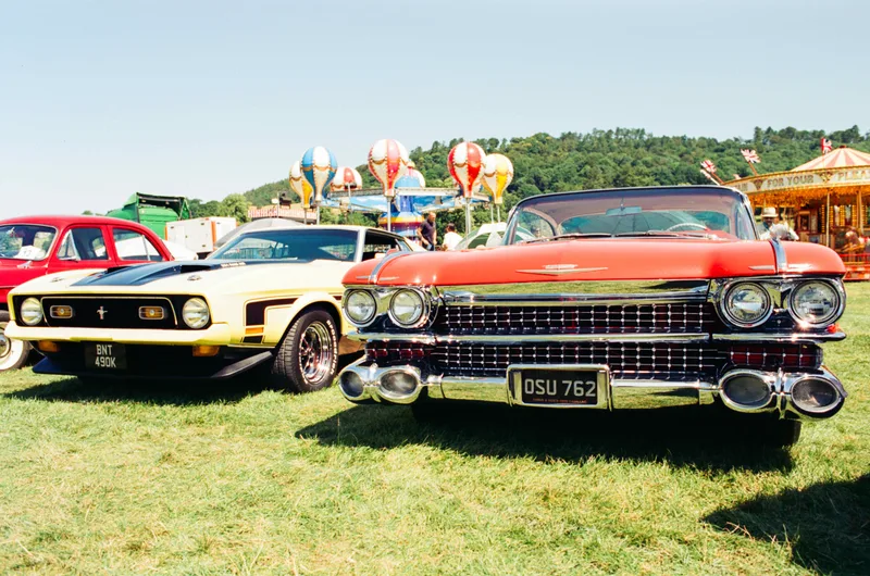 Cadillac shot on Kodak Vision3 250D with a Nikon FM2n, developed at J&A Photography Studio, by Joe