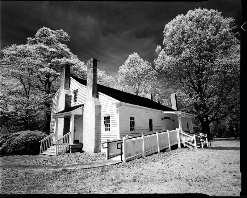Mable House, Georgia shot on Rollei Infrared 400 with a Chamonix 45H-1, developed at Home / Self-Developed, by Richard Vialet, ASC