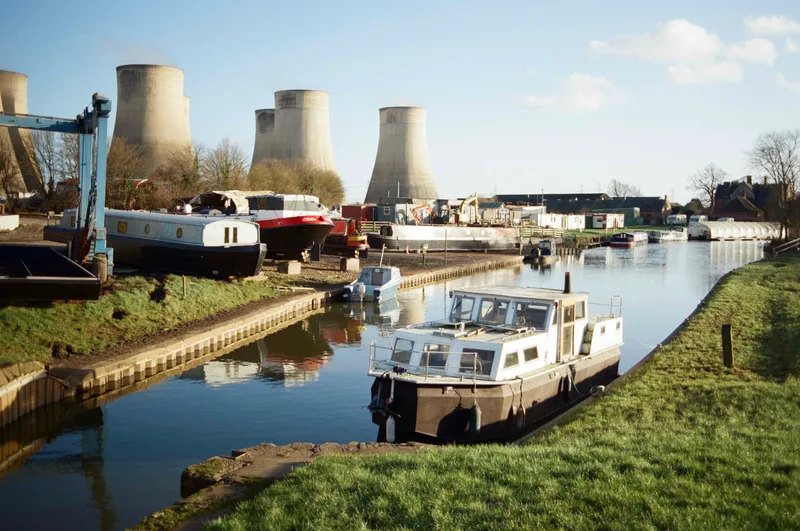 Boatyard & Powerplant shot on Kodak Vision 3 250D with a Pentax LX, developed at The Film Safe, by JFR Film