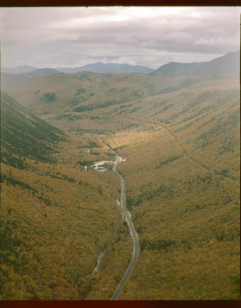 New England Autumn on slide film shot on Fujifilm Provia 100F with a Mamiya RB67 Pro S, developed at Accurate Photo, by Chris K.