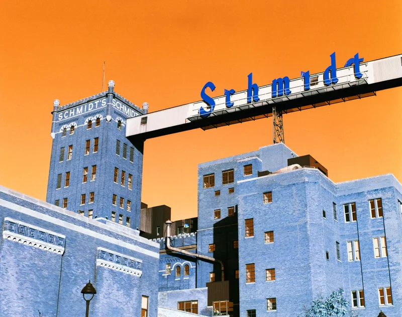 Schmidt Brewing shot on Lomography LomoChrome Turquoise 100 with a Zenza Bronica GS-1, developed at Fast Foto Film Lab, by Nate