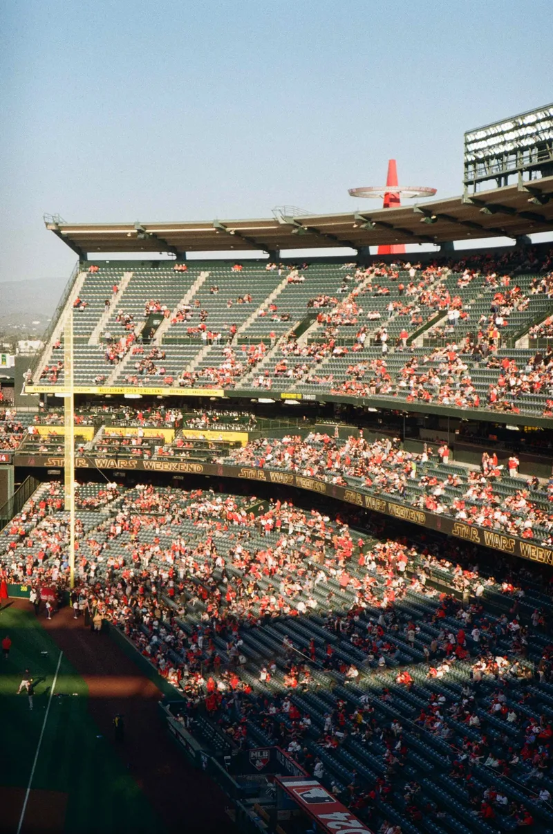 Angel Stadium shot on Kodak Gold 200 with a Olympus InfinityTwin, developed at Legacy Film Lab, by Clint