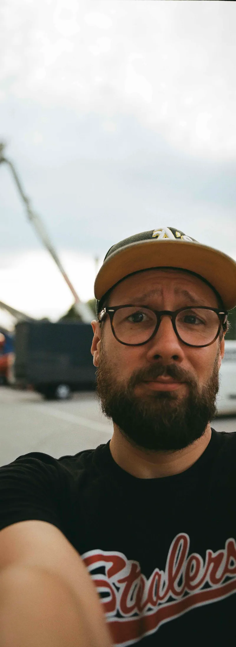 Unreasonably expensive selfie shot on Kodak Gold 200 with a Fuji TX-1, developed at Khrome, by Christopher