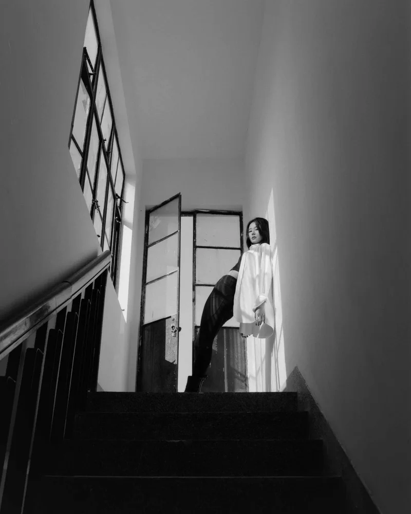 End of the stairs shot on Ilford Delta 400 with a Mamiya RZ67 Pro II D, developed at Home / Self-Developed, by The Herrmann