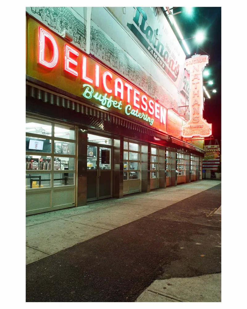 Nathan’s famous shot on Fujifilm Superia 800 with a Canon A-1, developed at 922 Photo Life, by Fershootsfilm