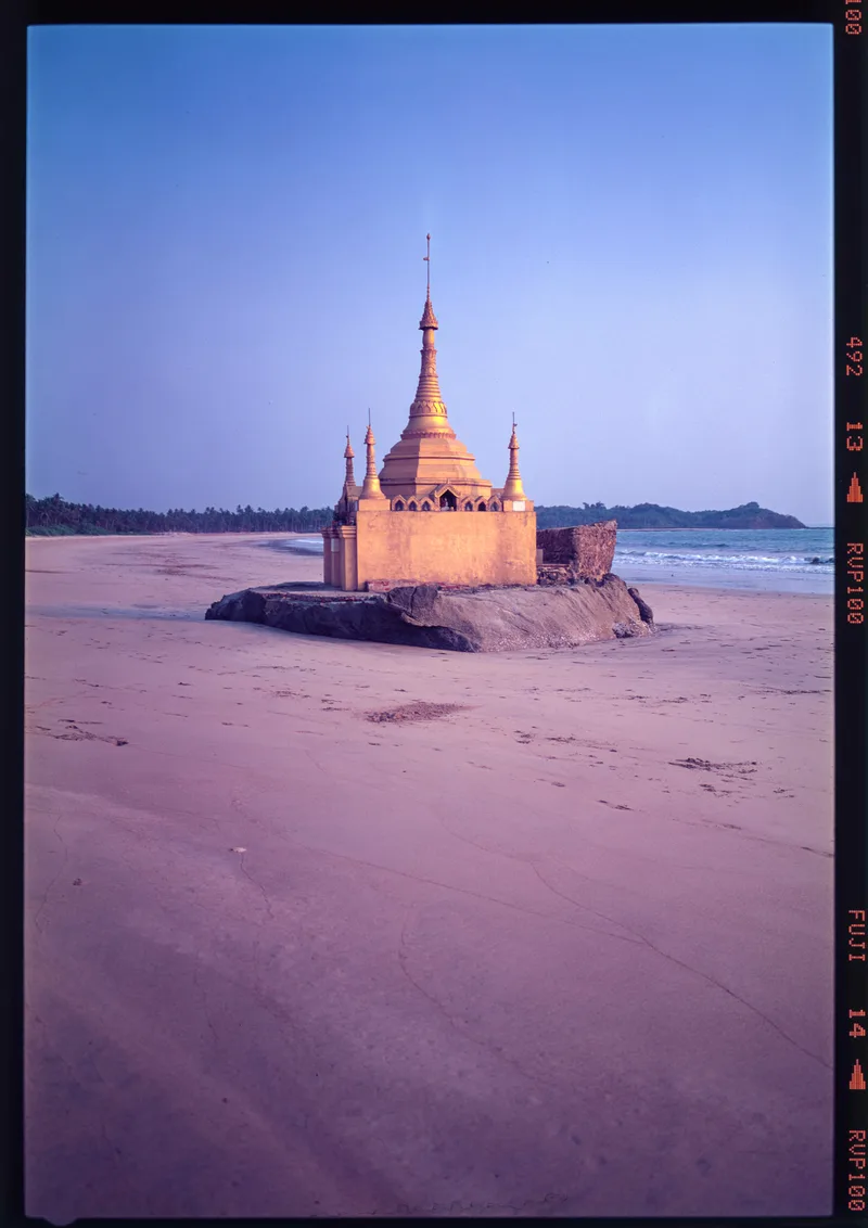 Spiritual Lighthouse shot on Fujifilm Velvia 100 with a Fuji GSW690II, developed at Home / Self-Developed, by Kuortam