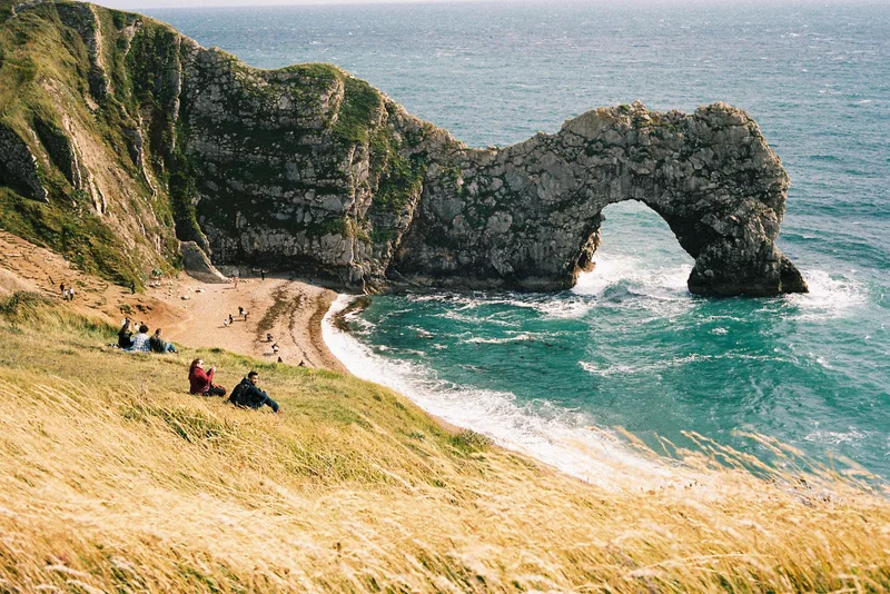 Jurassic Coast shot on Kodak Portra 400 with a Canon Canonet G-III QL17, developed at Peak Imaging, by Noah R. Evans