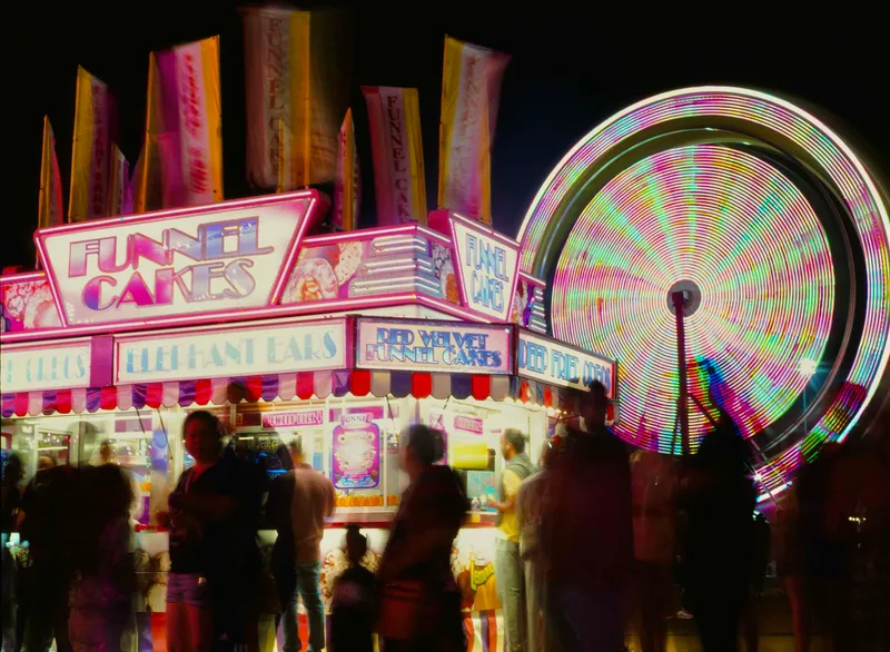 Funnel Cake shot on Kodak Ektachrome E100 with a Mamiya 645 Super, developed at The DarkRoom, by Jonathan Cisneros