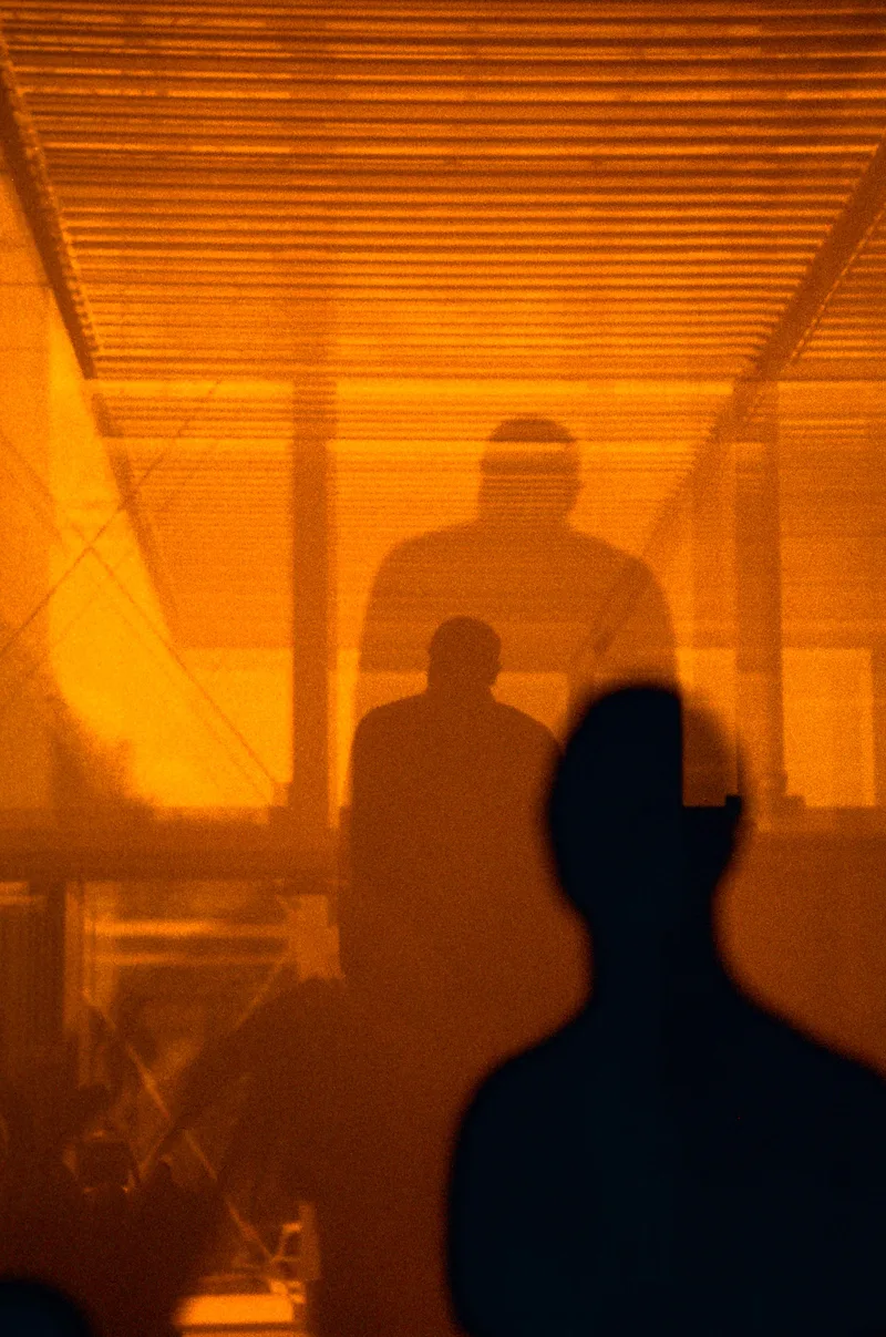 The man from nowhere shot on Harman Red with a Nikon FM2, by Angela Khoptyuk