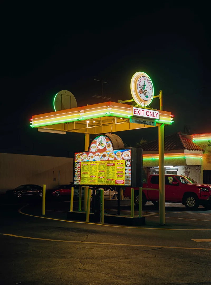 Rigo’s Drive Thru shot on Kodak Portra 160 with a Fuji GW680III, by Richard Vialet, ASC