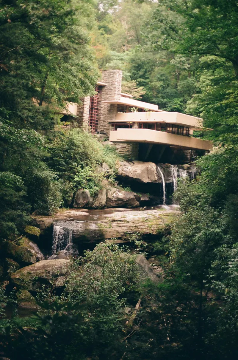 Fallingwater shot on Kodak Gold 200 with a Canon AT-1, by Andrew