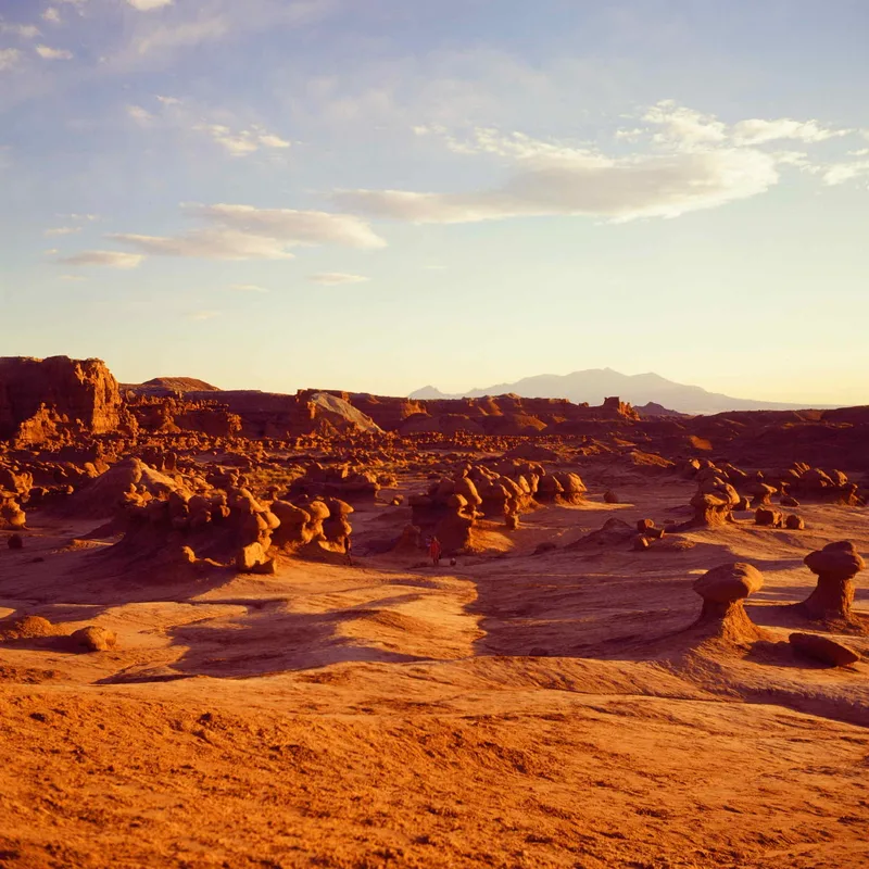 Goblin Valley shot on Kodak Ektachrome 100VS with a Yashica Mat 124G, developed at Essential Photo Supply, by Robert Sagers