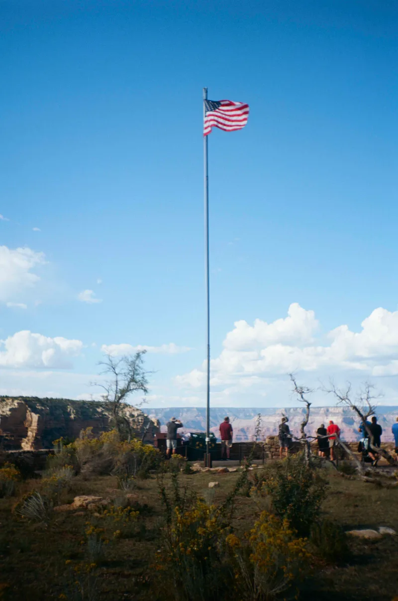 Canyon Flag, South Rim shot on Kodak Ektar 100 with a Olympus TripMD3, developed at The Film Safe, by Ben
