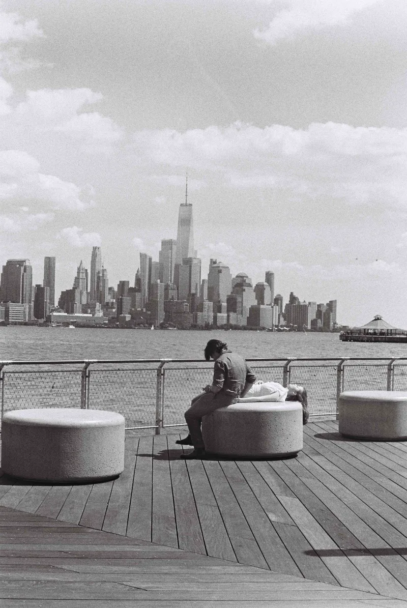 Peer onto the pier shot on Ilford HP5 Plus 400 with a Canon AE-1, developed at Unique Photo, by Jimmy