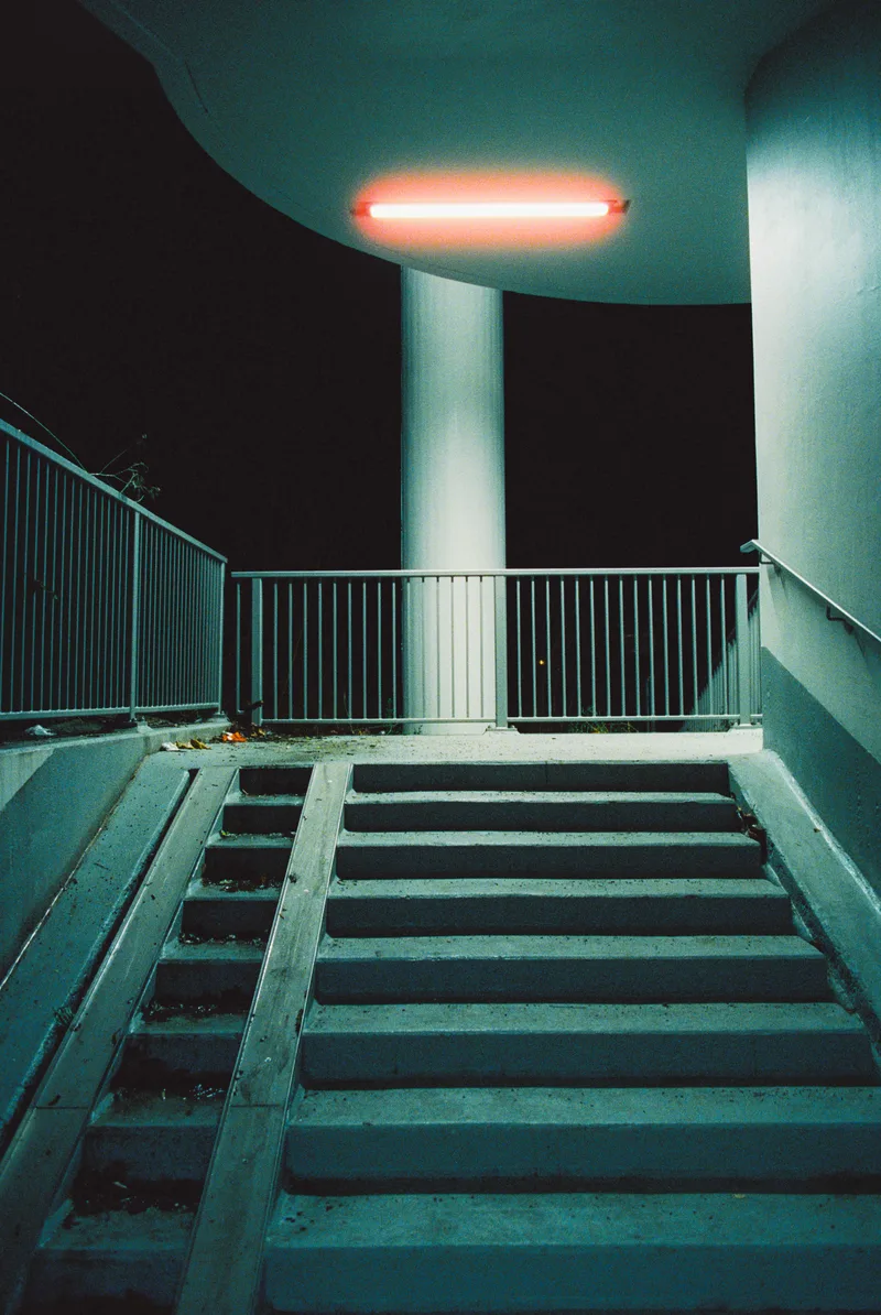 lost shot on Cinestill 800T with a Canon AE-1, developed at Safelight, by Tim