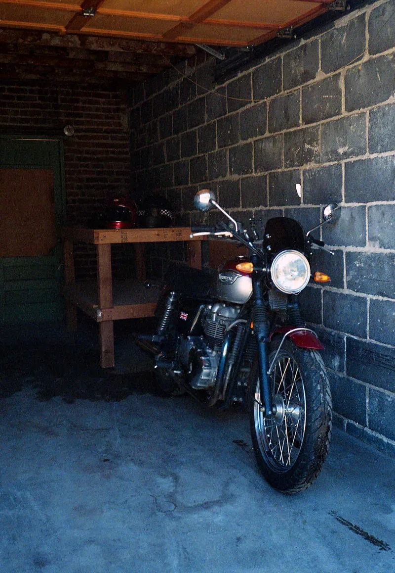 Triumph shot on Kodak Portra 800 with a Olympus Stylus Epic DLX, by Analogkevin