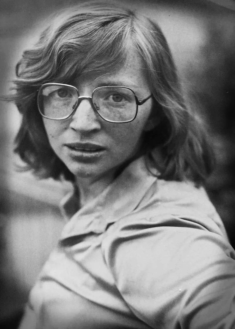 Wife shot on Ilford Pan 100 with a Nikon EM, developed at Max Speilmann, by Nigel Owen