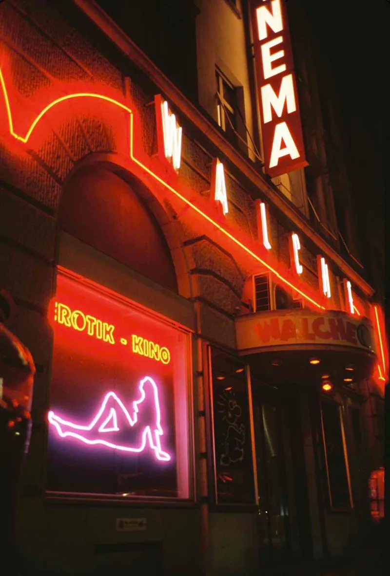Zurich Neon Lights shot on Cinestill 400D with a Contax T2, developed at Amigou Film Lab, by Marc