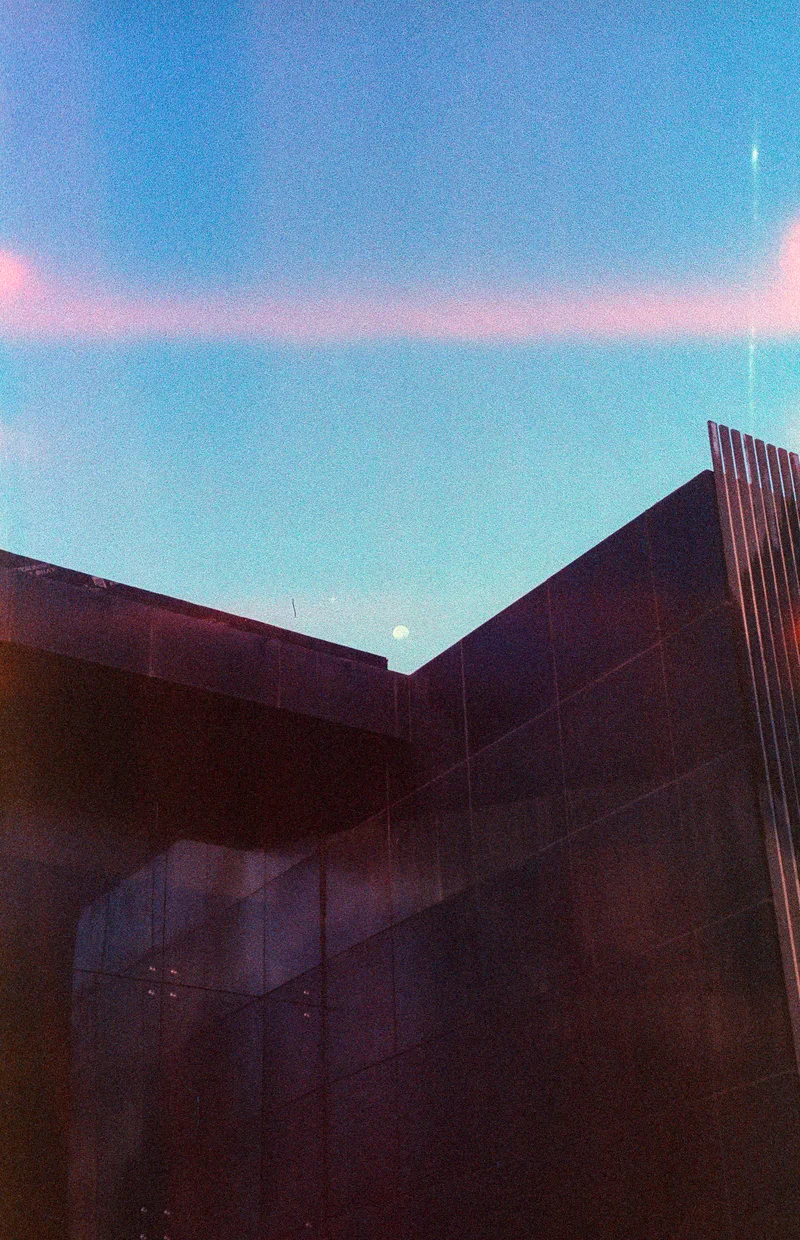 Cornering the Moon shot on VibePhoto 800 VibePhoto 800 with a Canon F-1n, developed at Moyo , by Darren Fielding