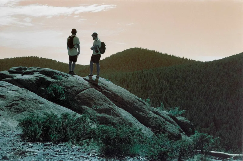 Top off Another World shot on Lomography LomoChrome Turquoise 100 with a Kodak Retina IIIC, developed at Denver Digital Imaging Center, by Rangerfinder