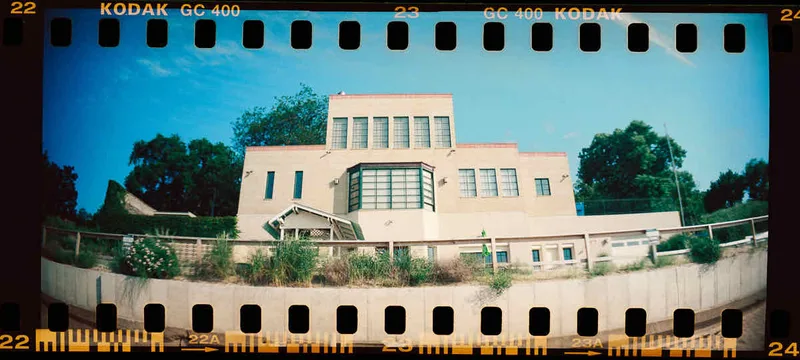 Homes of Tomorrow shot on Kodak UltraMax 400 with a Lomography Sprocket Rocket, developed at theFINDlab, by Jeremy Allen Wieczorek