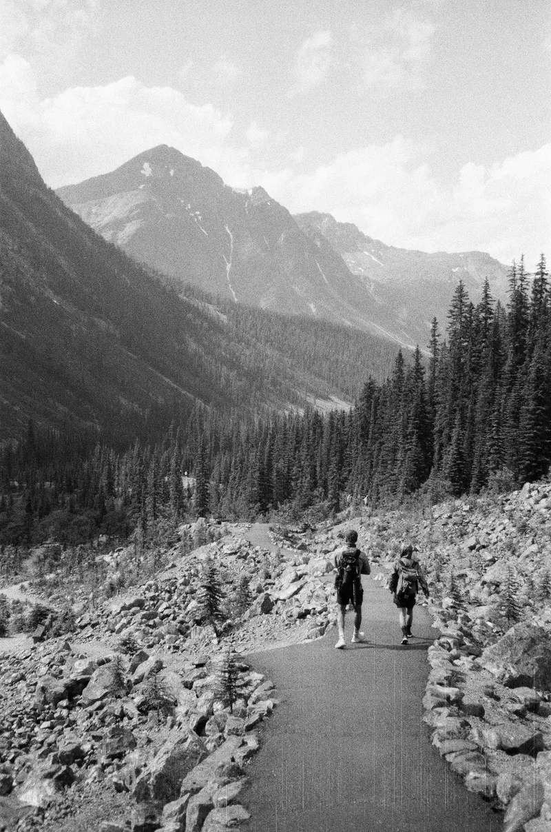 long trail ahead shot on Kosmo Foto Agent Shadow with a Olympus Stylus 120, developed at Dunwoody Photo, by Mustafa Tikiwala