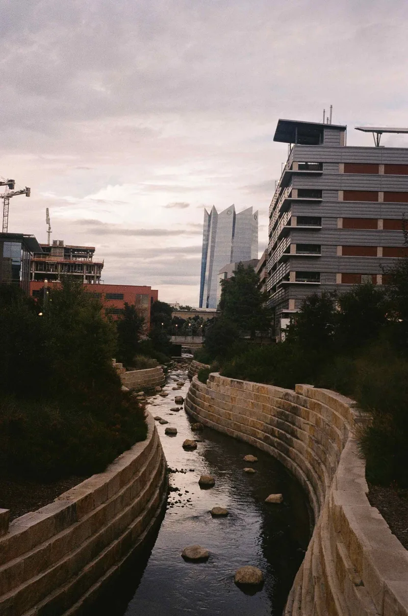 Favorite city spot shot on Cinestill 400D with a Canon AE-1 Program, developed at San Marcos Film Lab, by HB/FRANKENPAN