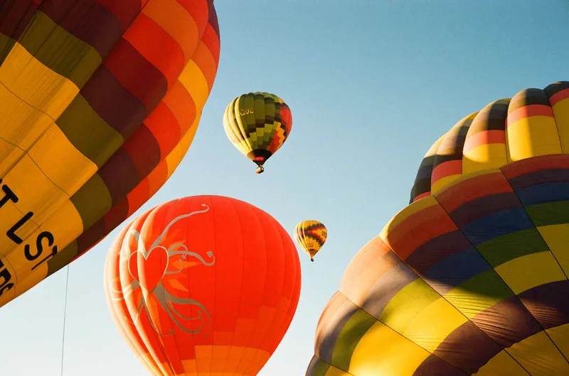 Hot Air Balloon Festival shot on Kodak Gold 200 with a Canon Canonet G-III QL17, developed at Apertures Photo, by Noah R. Evans