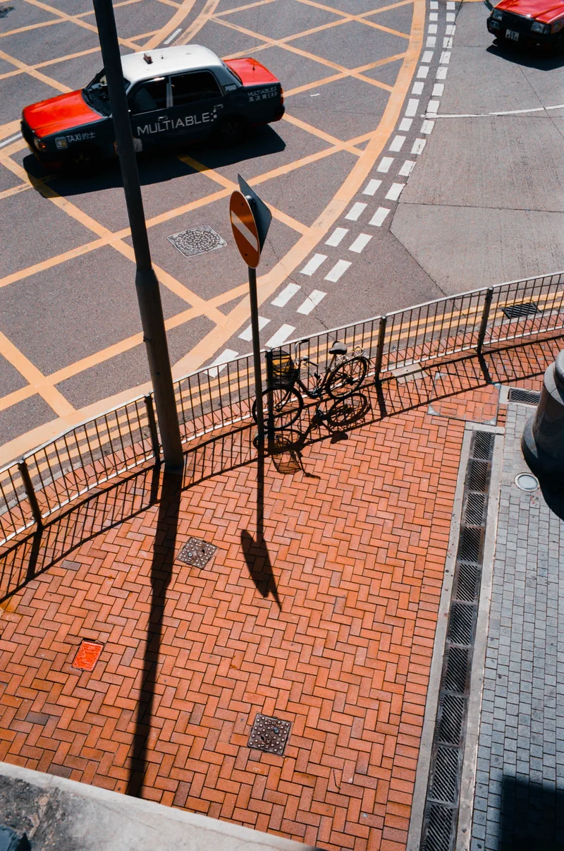 Walk, bike or taxi? shot on Kodak Ektar 100 with a Leica M6 TTL, developed at Film Park, by MarkTheMutant