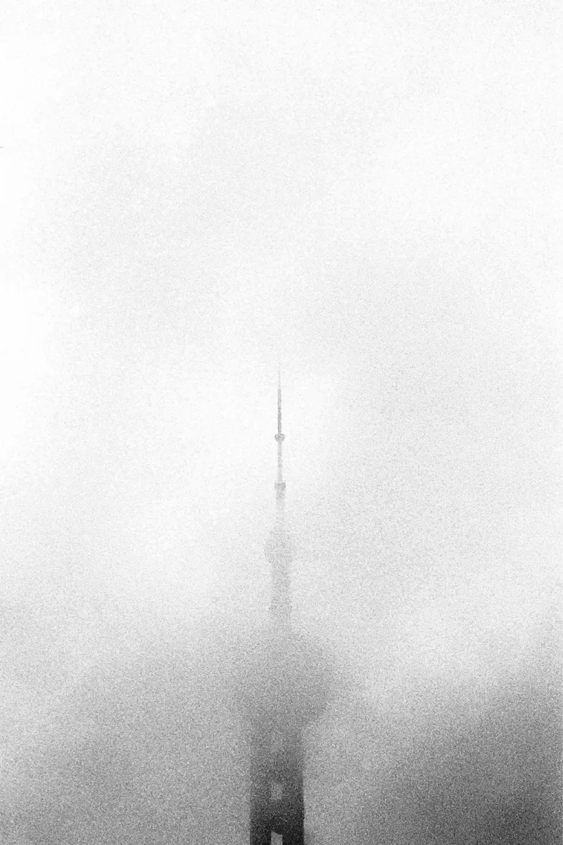pearl tower shot on Ilford HP5 Plus 400 with a Leitz Leicaflexsl2, developed at Home / Self-Developed, by Jun Ma