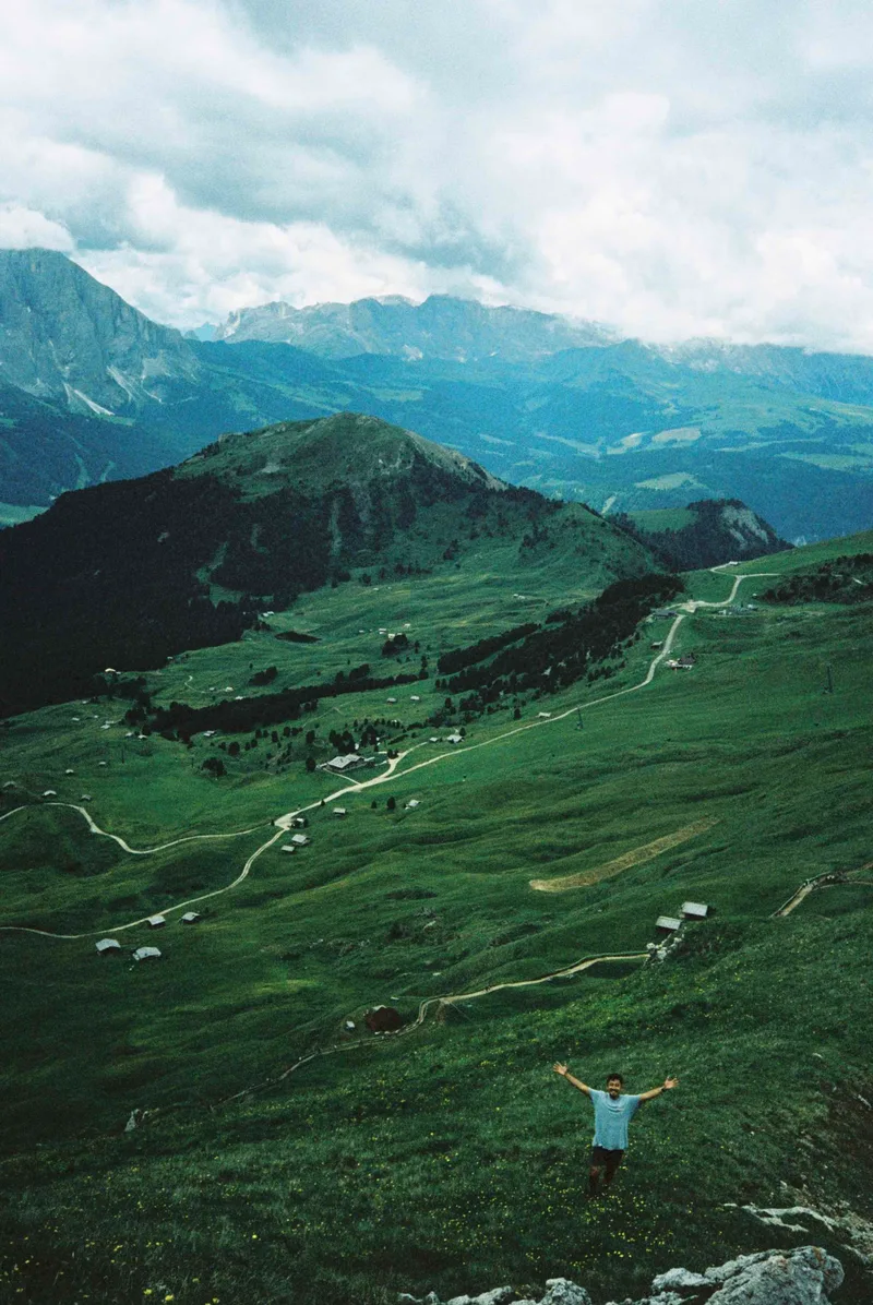 The Dolomites 🇮🇹 shot on Kodak Portra 400 with a Olympus Mju-1, by Michelle