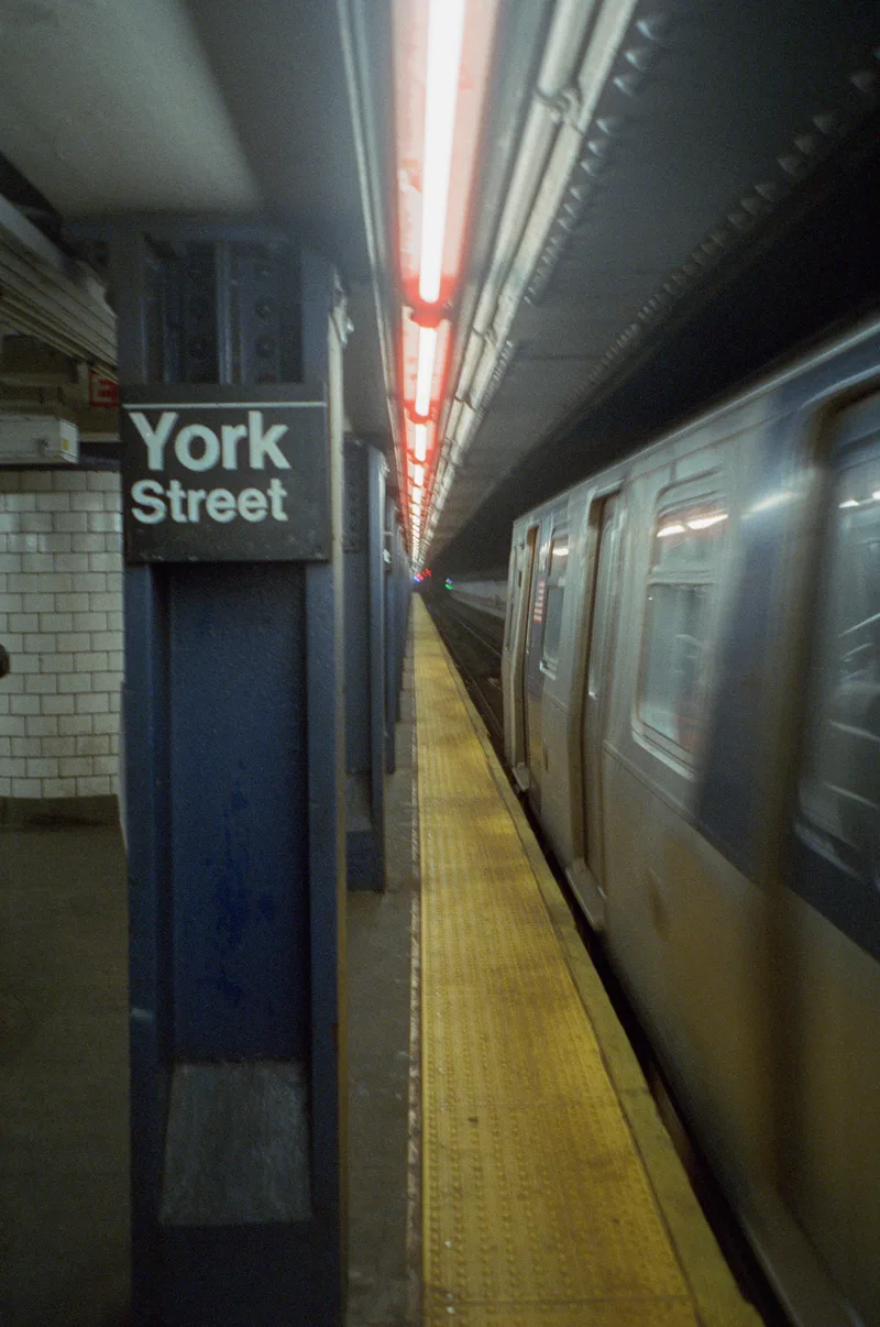 York Street shot on Cinestill 800T with a Canon Sure Shot, developed at FilmDev, by Rich