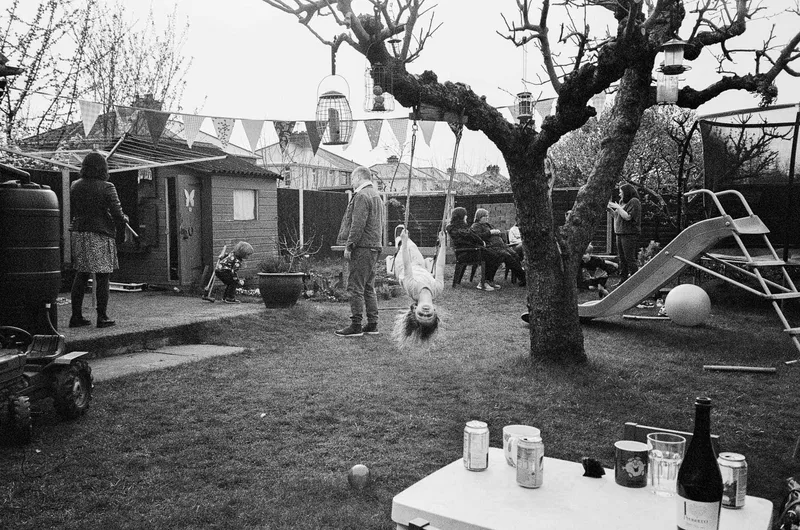 Swing shot on Ilford XP2 Super 400 with a Olympus Mju-II, developed at SilverPan, by James Greenoff-Cairns