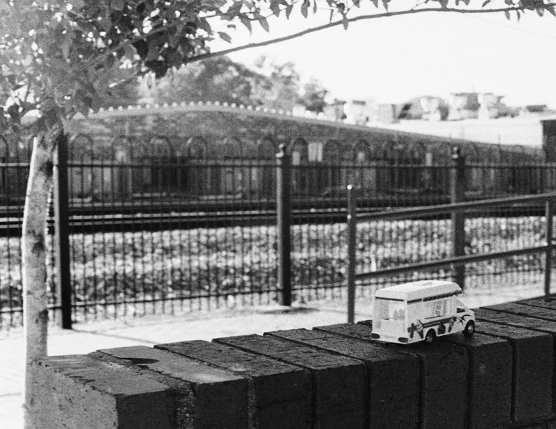 Parking Space shot on Kodak Tri-X with a Yashica Lynx 5000, developed at Home / Self-Developed, by Ryan Jensen