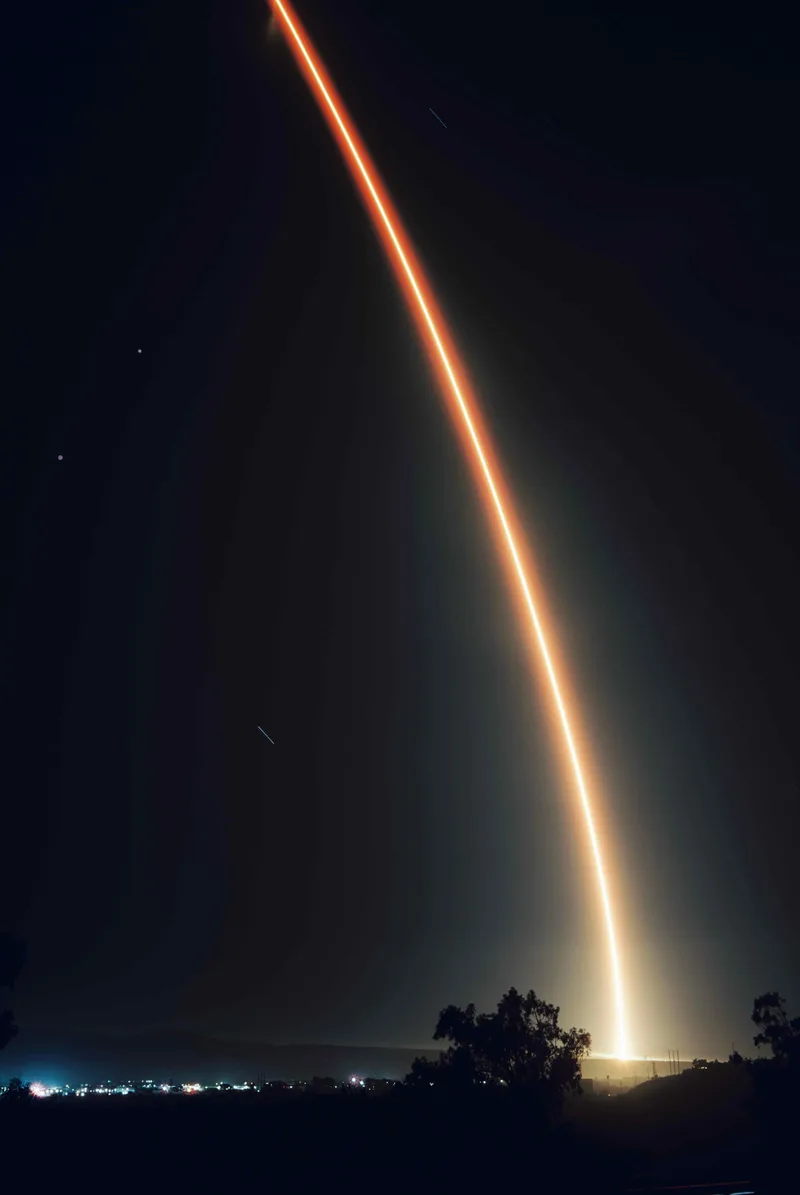 West Coast SpaceX Launch shot on Cinestill 50D with a Fuji GW690III, developed at Color Services, by Anthony Balboa