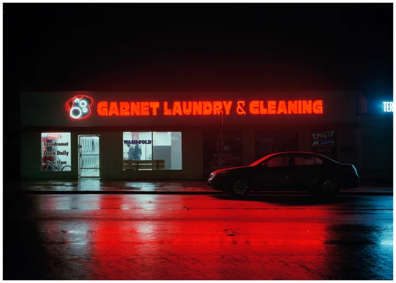 Garnet Laundry & Cleaning shot on Kodak Portra 400 with a Fuji GW690, developed at Nelson Photo Supplies, by Leland