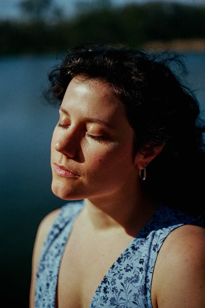 Renee in the Sun shot on Kodak Portra 800 with a Ricoh XR-2, developed at Exposure Therapy, by Joshua Timpko