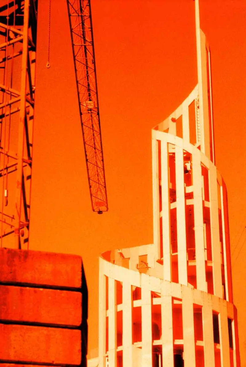 Construction time again shot on Harman Red with a Nikon FM2, by Angela Khoptyuk