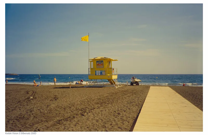 Baywatch shot on Silbersalz 250D with a Yashica T5, developed at Silbersalz 35, by Andreas Wirstam