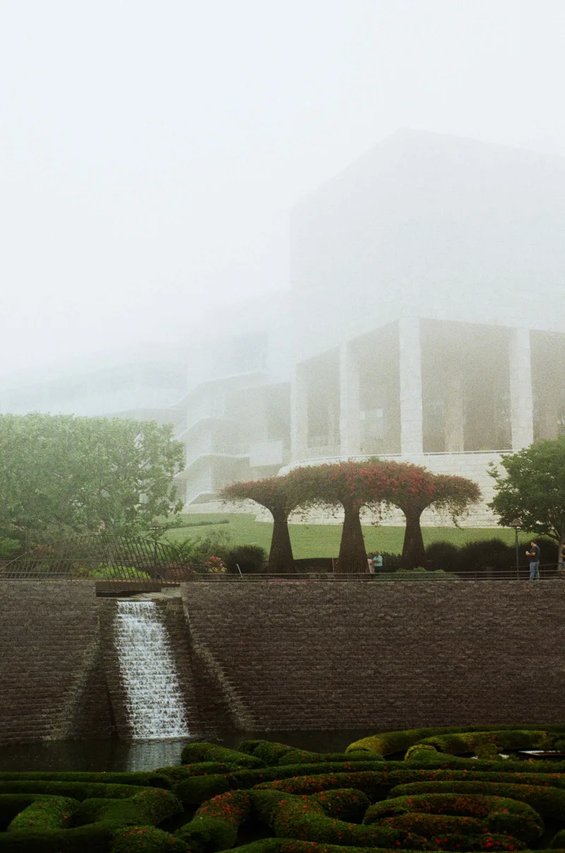 Foggy Afternoon at the Getty shot on Kodak Portra 400 with a Minolta X-700, developed at Red Room Photo Lab, by Diego Lopez De Anda