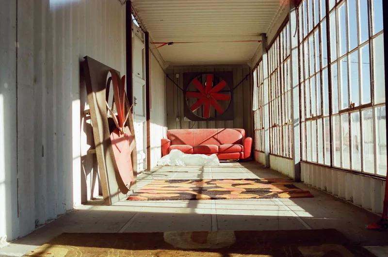 Couch shot on Cinestill 400D with a Nikon F3, developed at Apertures Photo, by Grant Beirute